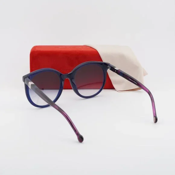 Carolina Herrera CH 0046/S 0WOI 08 Sunglasses Blue Round  display picture 2